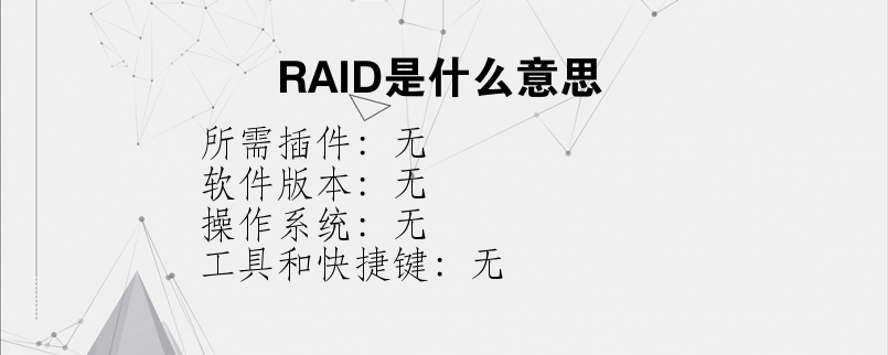 RAID是什么意思