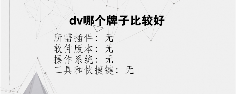 dv哪个牌子比较好