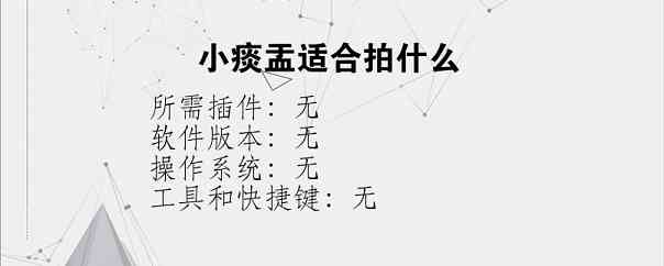 小痰盂适合拍什么