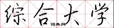 综合大学怎么写好看