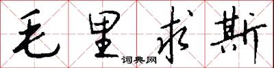 毛里求斯怎么写好看