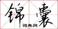 锦囊怎么写好看